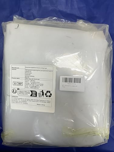 Clear Tarpaulin Waterproof Heavy Duty with Eyelets,3×3m,PVC,Thicken Tarp Cover,Outdoor Transparent Cover for Garden Patio Lawn Plants Greenhouse or Barn - Image 2