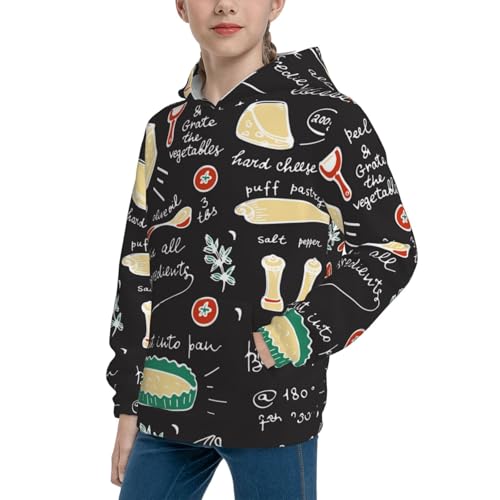 Vegetable Quiche Kid Hoodies Boys Sweatshirts Girls Pullover with Pocket2