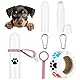 Futtertube Hund zum Befüllen 90ml Futtertube Befüllbare Tuben für Hunde mit Karabiner Nassfutter Abfüllflaschen Zubehör Silikon Reiseflaschen für Hundetraining als Belohnung Weiß