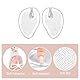 FUIPVGI 4 Paar Silikon Gel String Sandalen Kissen Pad für Flip Anti-Verschleiß Zehenschutz Anti-Rutsch Flip Flops Gel Zehen Protektion Kissen Zehenschutzkissen Damen Herren