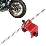 PacuM Outil D'alignement de Chaîne Alliage D'aluminium Derive Chaine Moto Résistant Corrosion Derive Chaine Velo Cessation Chain Entretien Véhicule pour Motos VTT Vélos (Rouge)
