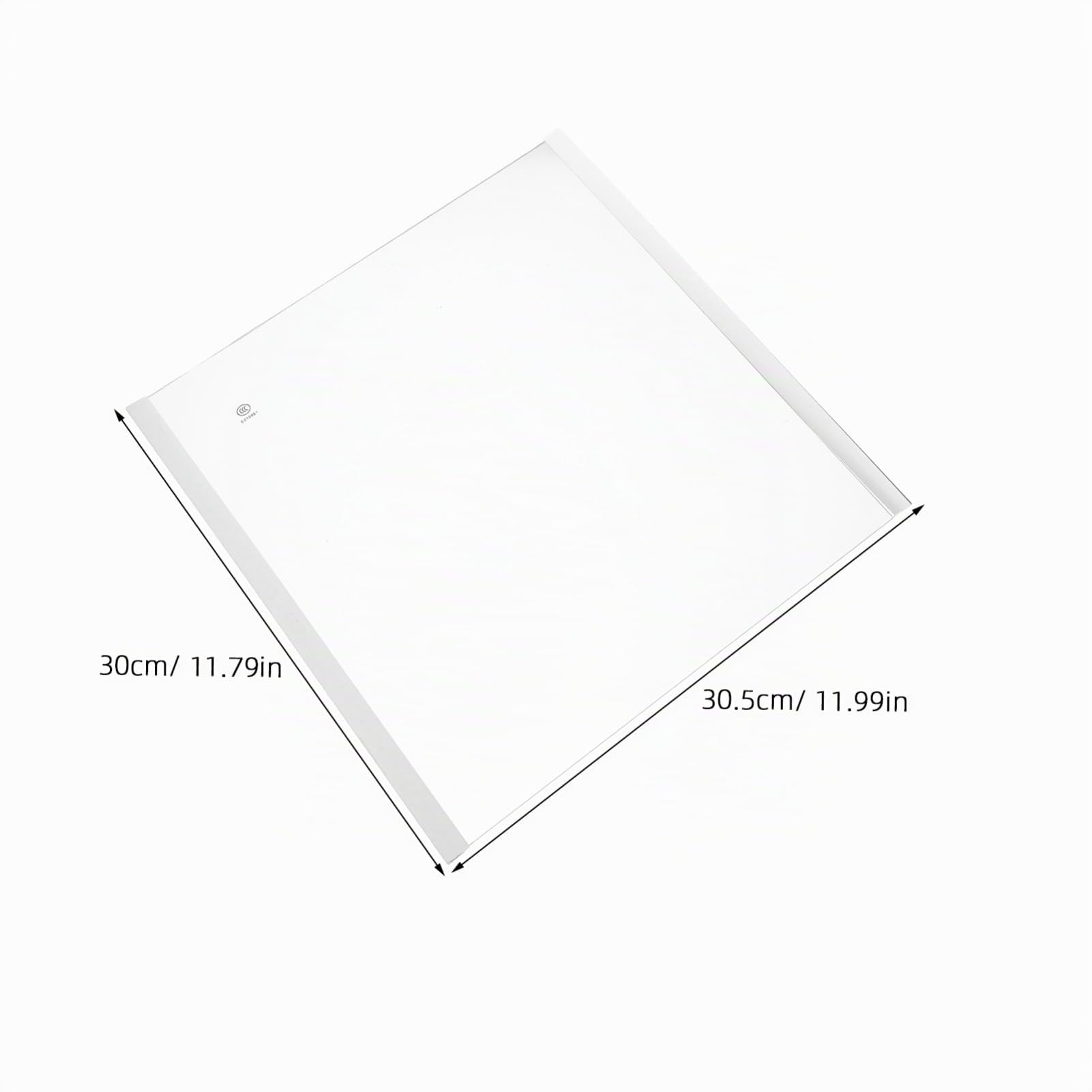 Gadpiparty Ripiano in Vetro Temperato Per Frigorifero e Congelatore Accessorio Ricambio Robusto e Versatile Ottimizza Spazio in Cucina 300x300 Mm