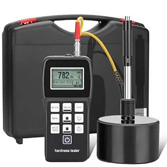 Metal Hardness Tester Kit with Test Block and Pen Type Richter Hardness Meter