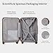 Cabin Suitcase 20 Inch Carry on Suitcase 35x23x49cm Hard Shell Suitcase with TSA Lock and Double Spinner Wheels, Travel Suitcase for Holiday 1-3 Days, 39.5L Lightweight Suitcases (Chocolate Brown)