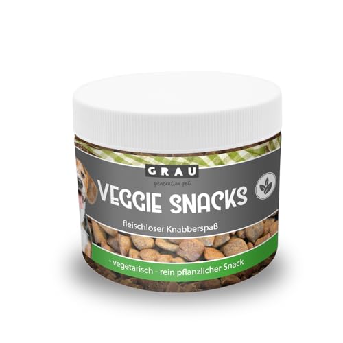 GRAU – das Original – Getreidefreie, vegetarische Snacks für Hunde - Veggie Snacks, 1er Pack (1 x 160 g), Ergänzungsfuttermittel für Hunde