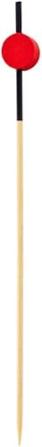 Miniatura 2 de Restaurantware Brochetas decorativas de 4.5 pulgadas, 1000 pinchos decorativos de madera de punta afilada, resistentes, resistentes a las grietas,