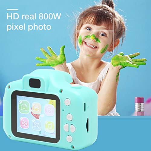 Câmera infantil, tela IPS de 2,0 polegadas HD 1080p multifuncional mini câmera digital anti-queda pa