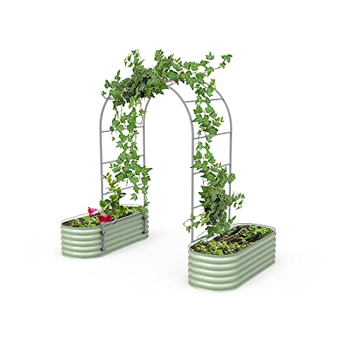 Vego Garden Modular Arched Trellis System Single Section 3.0' Long Trellis for 2.0 x 5.0' (4 in 1), 3.5' x 5.0' (6 in 1) or 5.0' x 5.0' (9 in 1) Garden Bed