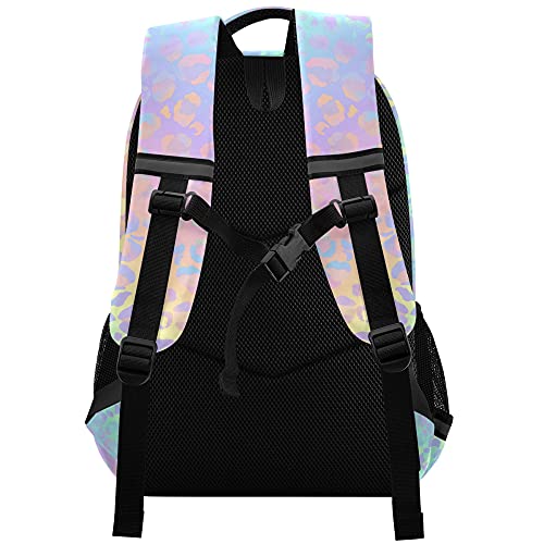 Alaza Rainbow Leopard Print Cheetah Backpack Purse For Girls Boys Kids Women Personalized Laptop Notebook Tablet School Bag Stylish Casual Daypack, 13 14 15.6 Inch #TOP1