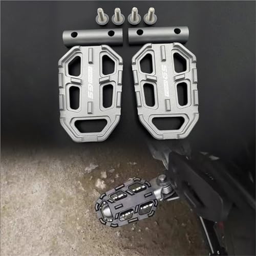 Repose-Pieds CNC Larges pour éviter les glissades des bottes sur votre F850GS