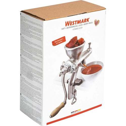 Foto von Westmark Saft- und Beerenpresse, Mit Schraubzwinge zur Tischmontage, Stahl, Starke Else, Silber, 97482260