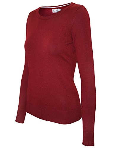 Image of Cielo Women's Solid Soft Stretch Pullover Knit Sweater