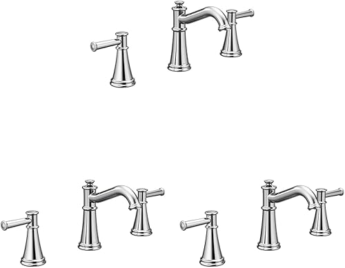 Miniatura 9 de Moen Belfield T6405ORB - Grifo de baño de bronce frotado con aceite de dos manijas, válvula se vende por separado, T6405ORB Oil Rubbed