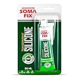 Silicone Caulk - Squeeze Tube Silicone Sealant for Wood, Kitchen, Bathroom, Sink, and Windows - Multi-Purpose & Waterproof (Clear)