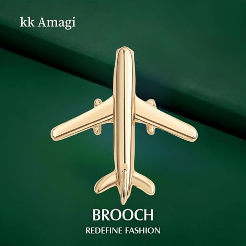 Image of Small Aircraft Brooch Pins for Men and Women Lapel Brooch Backpack Shirt Bag Accessories Collar Badge