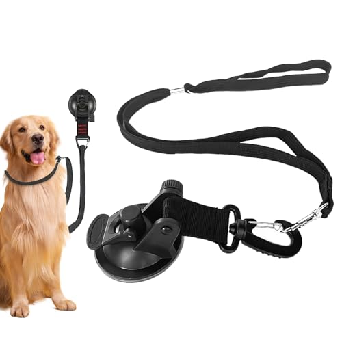 犬のグルーミングバスタブ、犬の愛着ストラップ|安全なお風呂のための吸引カップアタッチメントストラップ - グルーミングバスのための拘束ループ犬のグルーミングバックル、吸引カップ付きの犬のバスアタッチメント、