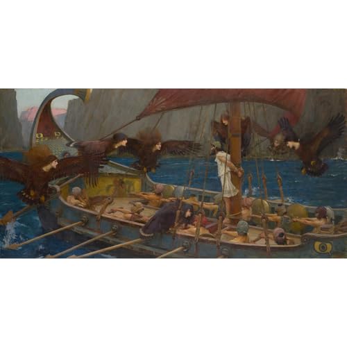 Ulysse et les sirènes impression d'art premium ARTICULOZY