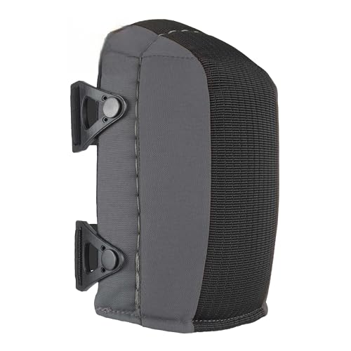 Image of ALTA 56213.50 AltaGUARD Gel Insert Knee Protector Pad,Gray /Orange Cordura Nylon Fabric, AltaLOK Fastening, Capless | Durable Cordura Nylon Cover, Dual strapping system or Neoprene single strap fastener, AltaLok Fastening