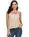 kayamiya Women's Sequin Tops Glitter Loose Fit Sparkle Cami Vest Top NYE Club Night Out Shirts Gold M