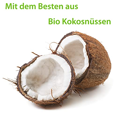 GREENDOOR Körperpeeling Meersalz Cocos, natürliches Salz-Peeling ohne Mikroplastik mit Bio Kokos, 280g Duschpeeling Naturkosmetik, Body Scrub Damen, Körper-Peeling Sauna-Salz - Image 3