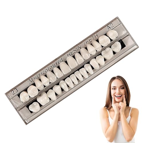 Fausses Dents, 28 Fausse Dent Naturel a Poser, Dents Artificielles, Prothese Dentaire, Dentier Provisoire, False Teeth, Resine Dentaire, Modèle Dentaire, Dentaire Cosmétique Sourire Dents