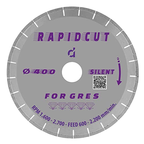 Silent Diamond Disc for Rapid Cut Porcelain Stoneware Diameter 400 mm Ladecormarmi