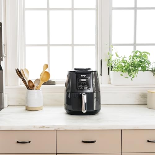 Ninja 4 Quart AF100WM digital air fryer with cooking presets, wide temperature range and compact family size design