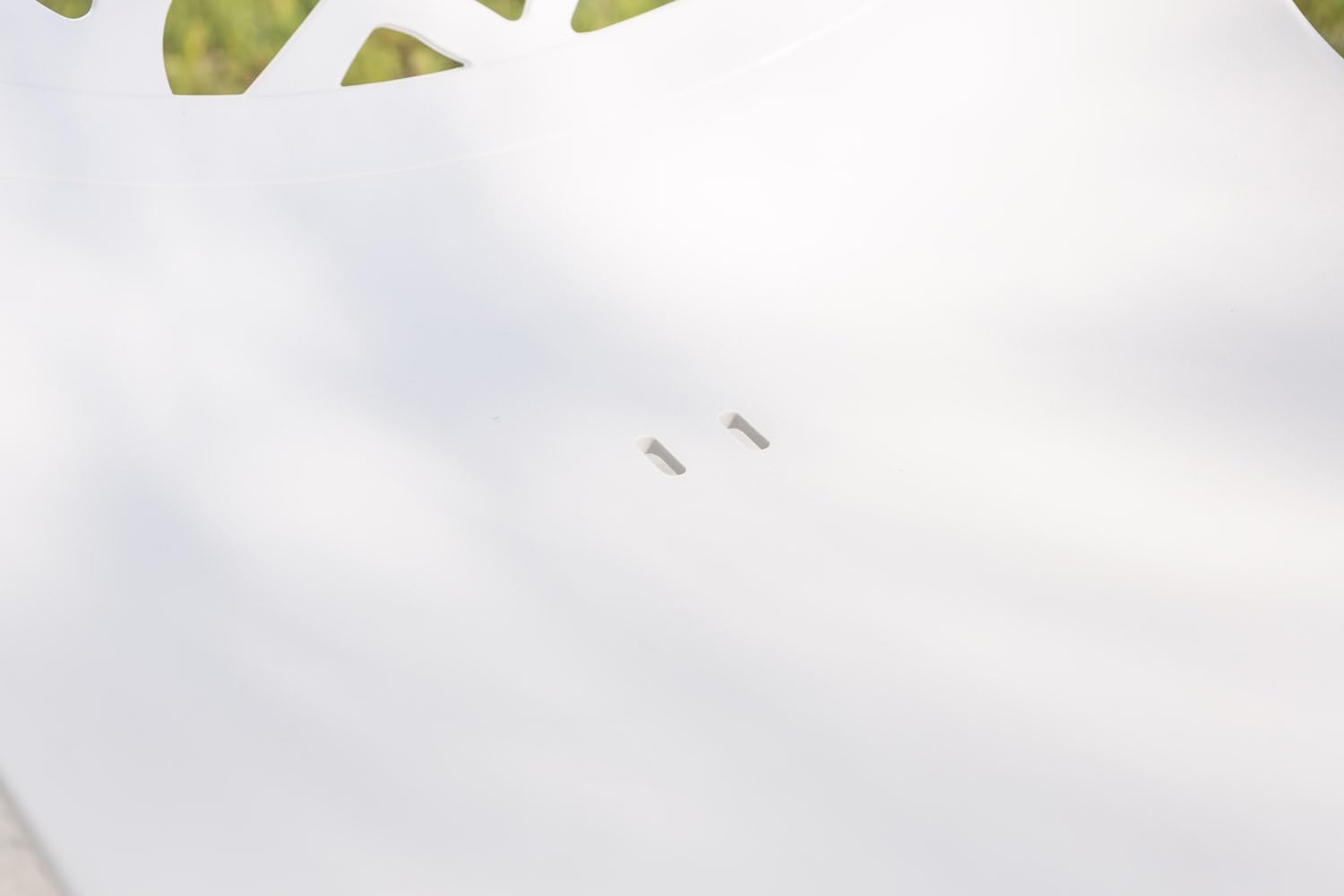 Set Maratea Salotto da giardino polipropilene fibra di vetro 4 posti Divano due posti 2 Poltrone Tavolino impermeabile impilabile Grigio Chiaro
