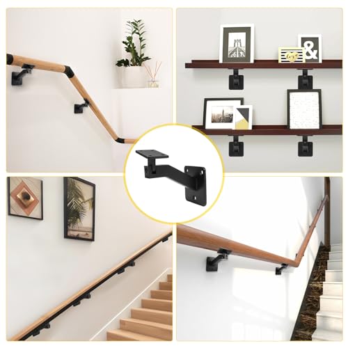 Support de main courante carré réglable et orientable pour escalier