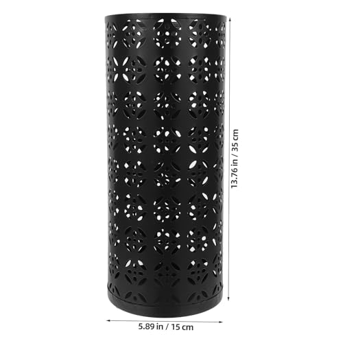 Support polyvalent pour fleurs séchées et parapluies en fer noir
