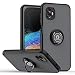 Produktbild COMAKU Hülle für Samsung Galaxy Xcover 6 Pro, mit 360 Grad Ring Ständer Case [funktioniert mit magnetischer Autohalterung] PC+TPU Soft Bumper Handyhülle Cover Schutzhülle - Schwarz