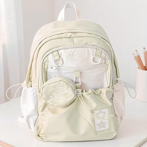 Mochila para evitar dolores de espalda con diseño ligero y multibolsillos 7
