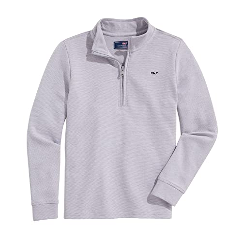 Vineyard Vines Boy's Saltwater Quarter Zip Sweatshirt, Granite, 3T #TOP7