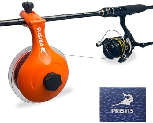 Pristis Tension Line Winder, Portable Fishing Spooler & Despooler with Unwind System, Pro Anti-Twist Spooling Station, Adjustable Versatile Respooling Holder Accessory for Baitcaster & Spinning Reel