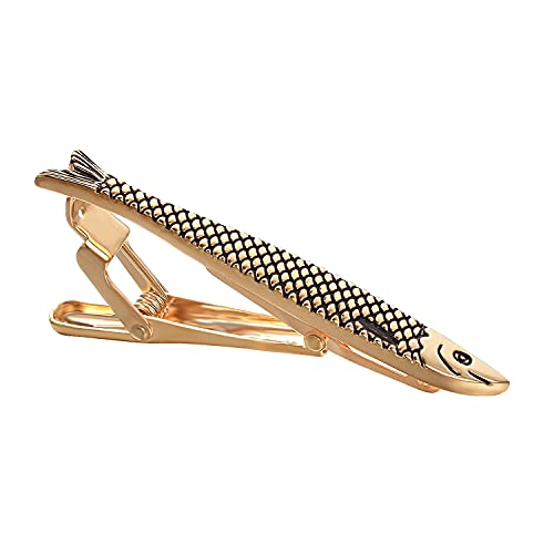 Yoursfs Unique Goldfish Tie Clip Pin - Men's Animal Fish Carp Tie Clip Bar Novelty Jewelry Gift3
