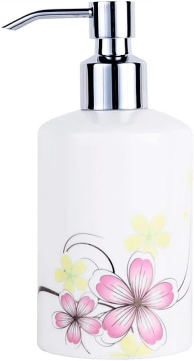 Pump Bottle Dispenser,Lotion Pump Bottles,Hand Soap Dispenser Kitchen Soap Dispenser Bathroom Soap Dispenser Ceramic Hand Soap Bottle (12.67oz) Liquid Soap Dispenser