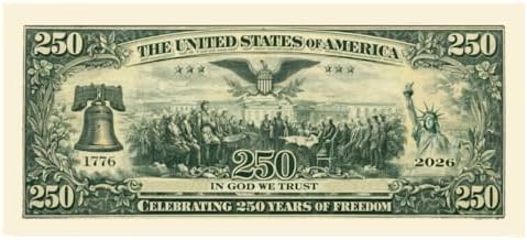 Pack of 10-250th Anniversary 1776-2026 US SemiQuincentennial Novelty Collectible Bills image 5