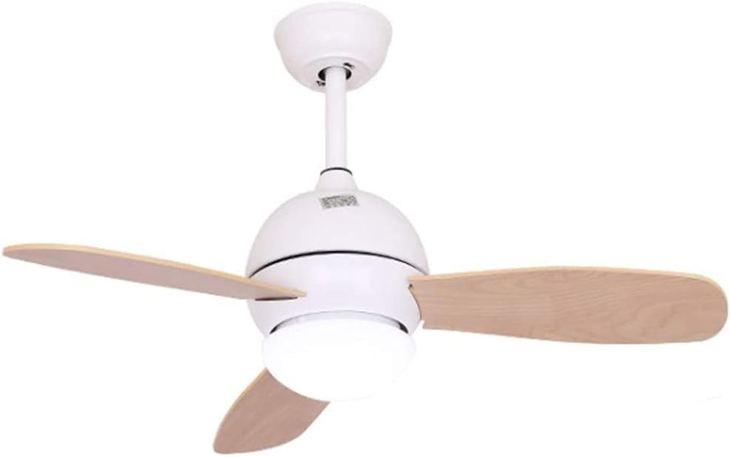 HXYSXHJUO Ceiling Fan Light Simple Led Lamp with Remote 36 Inch Pendant Bedroom Dining Home Decoration(Color:White)