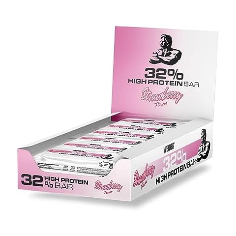 Weider 32% High Protein Strawberry Bar Cover