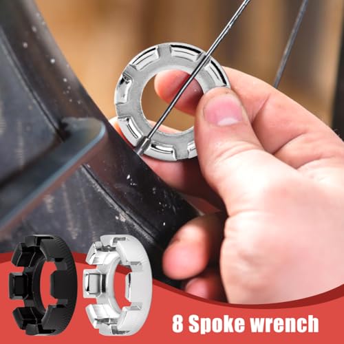 Juego de Llaves de Radios para Bicicleta de 6 Piezas, Herramientas para Truinar Ruedas con Palancas para Neumáticos miniatura 6