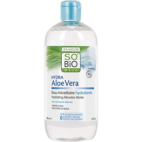 SO BIO - Lotion Micellaire Nettoyante Aloé Vera Bio 500Ml - (Lot De 3)