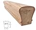 Red Oak 6010-8E 2-1/4 inch Width x 2-3/8 inch Tall Traditional Style Straight Wood Handrail for Stair Remodeling 8 feet Long