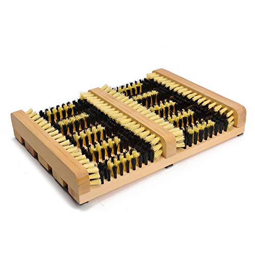 BARGAIN4ALL Wooden Boot Scraper Large Jack with Brush â€�
