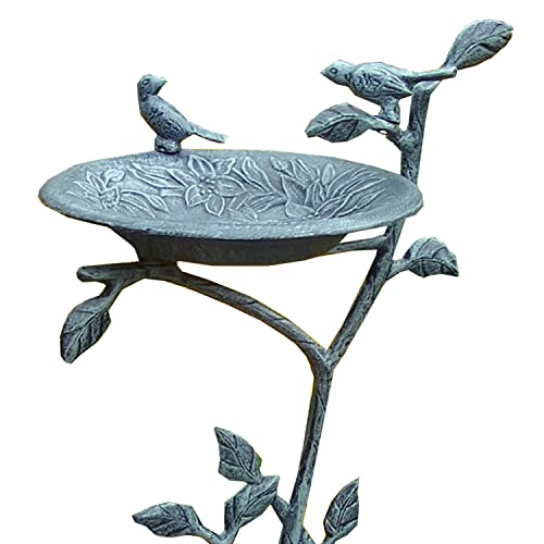 Image of Oakland Living Meadow Bird Bath, Verdi Grey