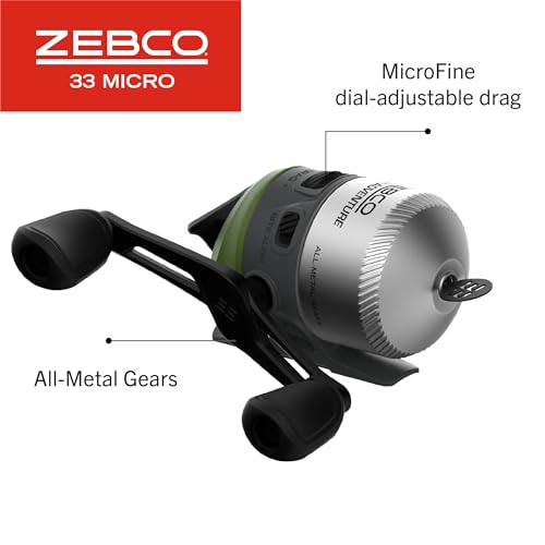 Zebco 33 Micro combo telescópico de pesca para llevar de camping y excursiones 4