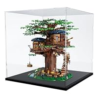 Nynelly Acrylic Display Case for Lego White Black