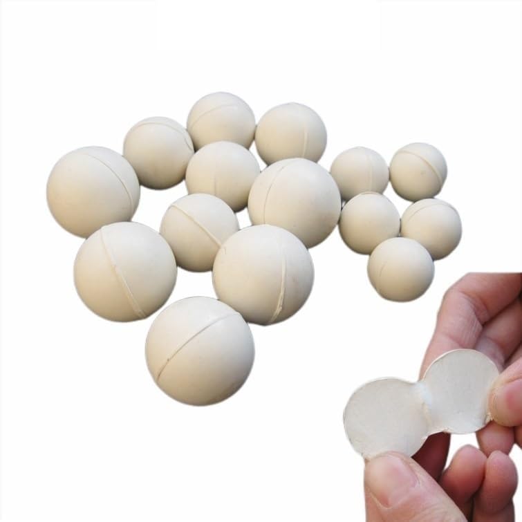 Gummiball for Sieb, weißer Vollgummiball, elastischer Ball for Reinigen von Sieben, 10 20 25 30 3 40 45 50 mm, 50 Stück(30mm 50pcs)