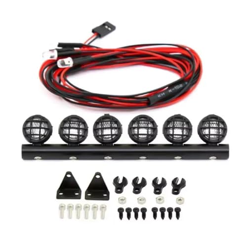 Piezas portaequipajes para modelos RC con focos y accesorios de actualización