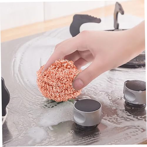 Esponja de cobre resistente que limpia sin rayar el acero inoxidable de tu cocina 6