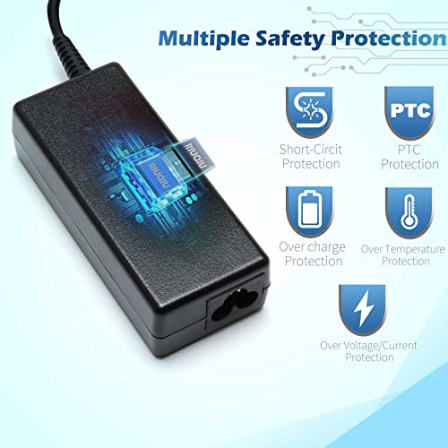 65W AC Adapter Laptop Charger for HP Envy 13 15 17 15t 15m 17m X360 15-1039wm 15-1033wm 15-1010dx 15-w237cl 15-w110nr 15-ee1093cl 15m-eu0033dx 15-u010dx 17m-ch0013dx Notebook Power Supply Cord